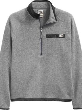 The North Face Men's Gray Half-Zip Fleece Pullover